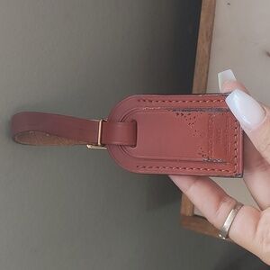 LV Leather luggage Tag